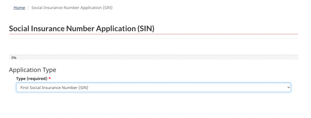 How to apply for my SIN number online